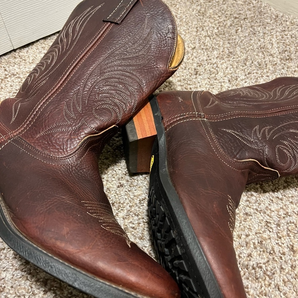 Women’s Dan Post Rich Brown Western Boots - Picture 4 of 13